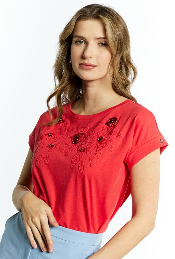 Bawełniany T-shirt damski