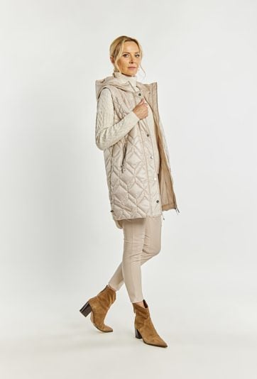 Kamizelka damska z kapturem