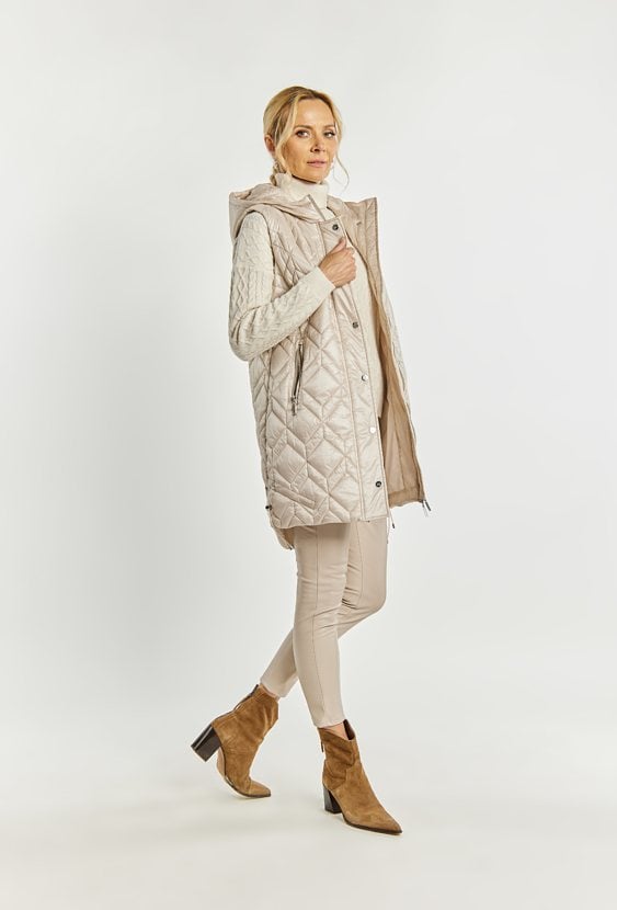 Kamizelka damska z kapturem