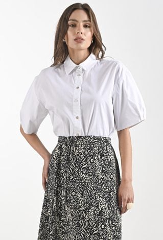 Koszula z bufiastymi rękawami