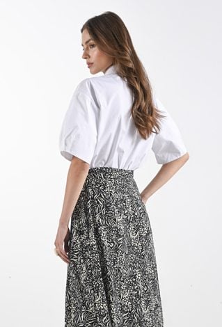 Koszula z bufiastymi rękawami