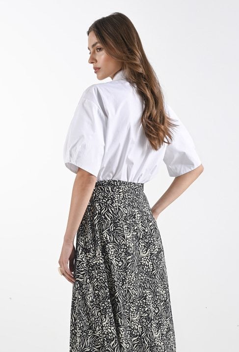 Koszula z bufiastymi rękawami