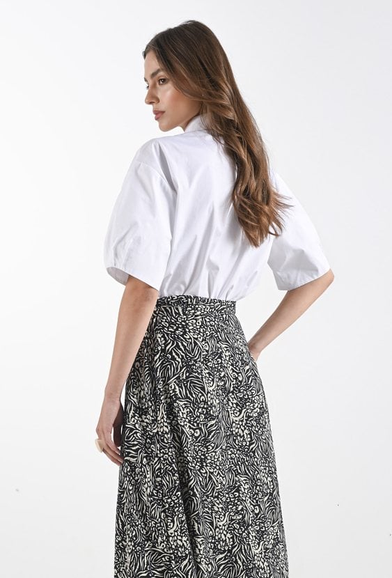 Koszula z bufiastymi rękawami