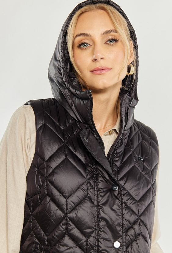 Kamizelka damska z kapturem