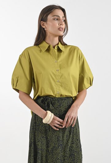 Koszula z bufiastymi rękawami