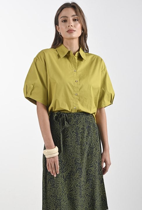 Koszula z bufiastymi rękawami