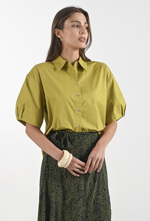 Koszula z bufiastymi rękawami