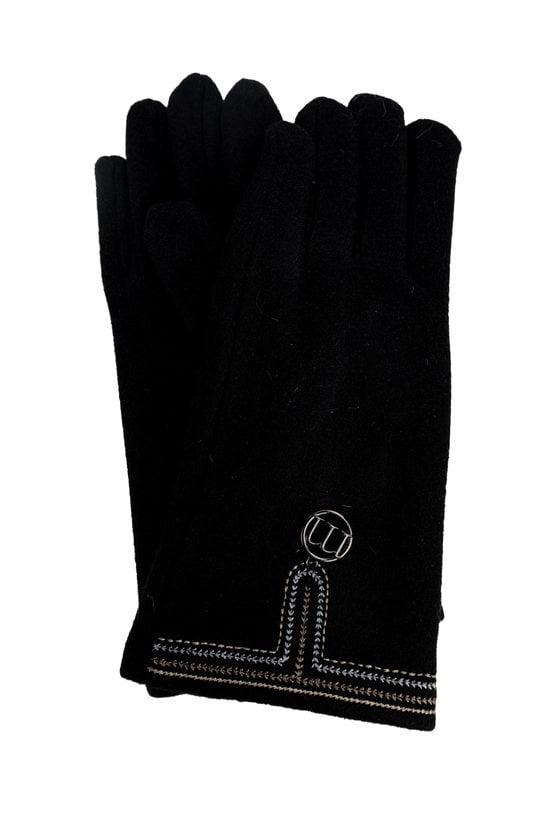 Czarne rękawiczki damskie