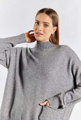 Sweter damski z jedną kieszonką