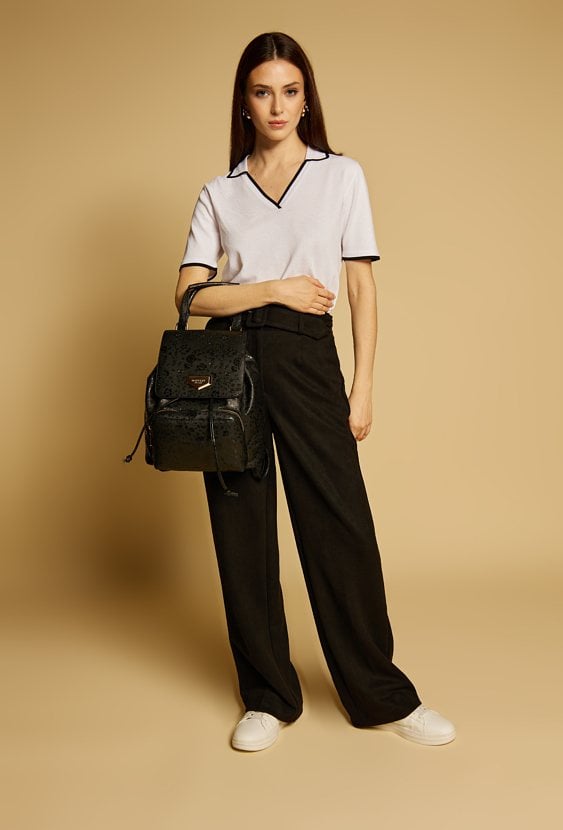 Plecak damski ze ściągaczem