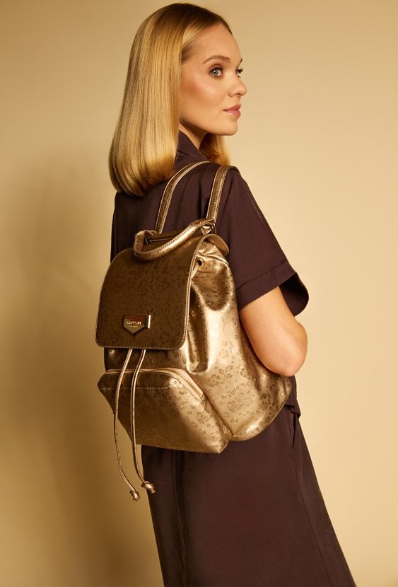 Plecak damski ze ściągaczem