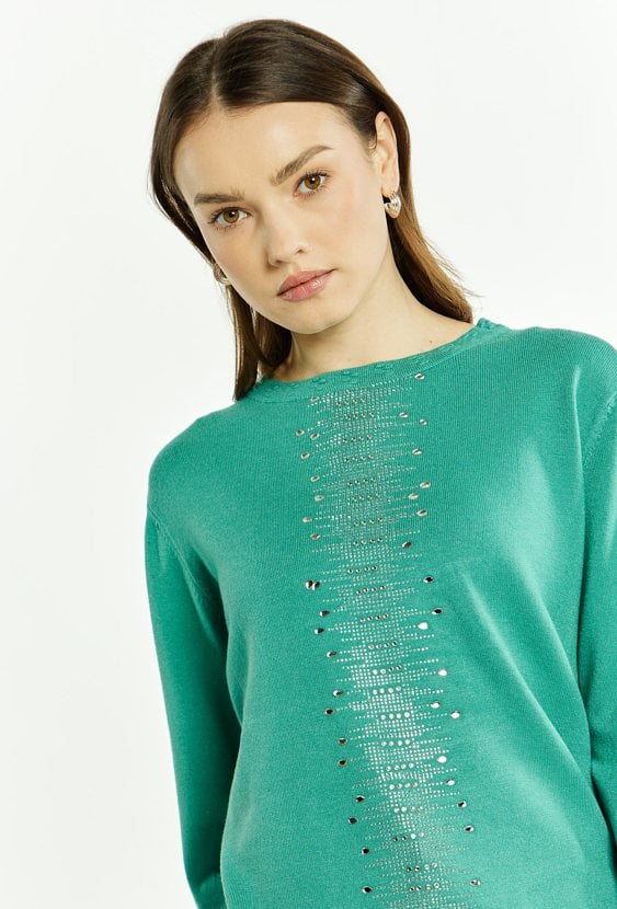 Sweter damski z dżetami