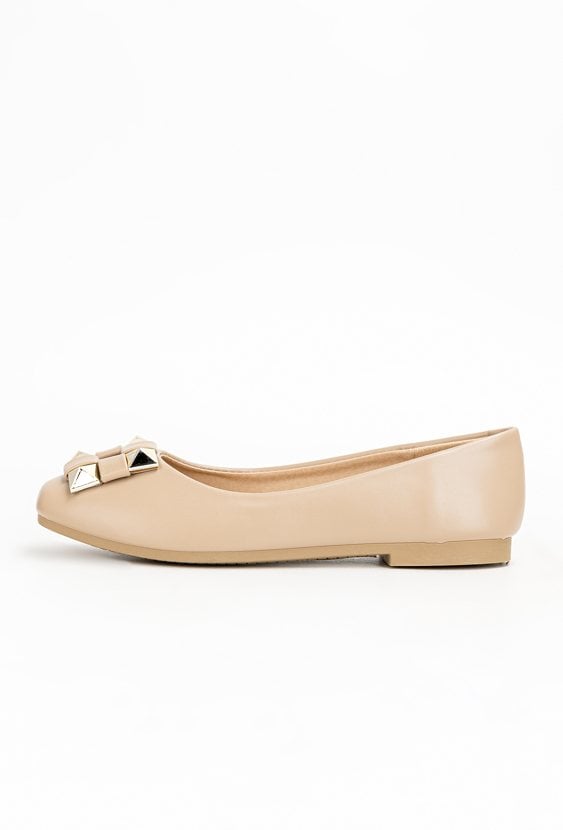 Beżowe baleriny PERNA