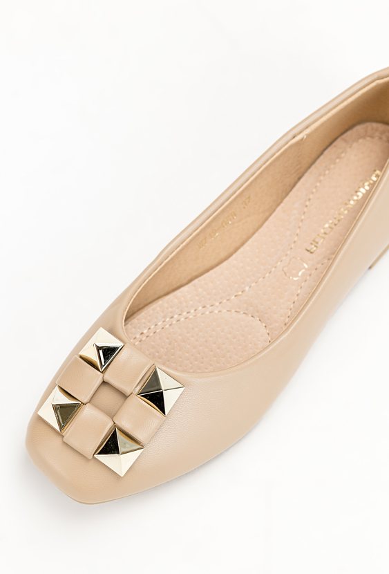 Beżowe baleriny PERNA