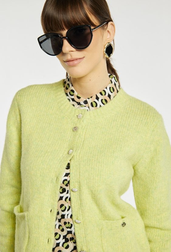 Rozpinany sweter damski