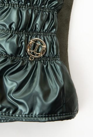 Połyskujące rękawiczki damskie