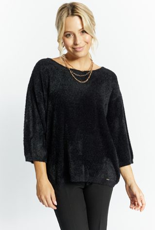 Sweter damski z krótkim włosiem