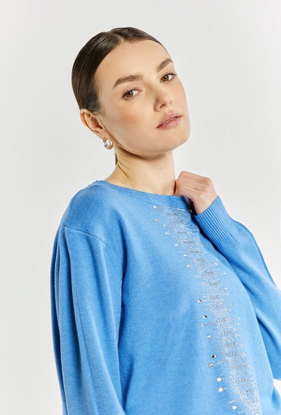 Sweter damski z dżetami