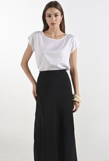 Biała bluzka z krótkim rękawem