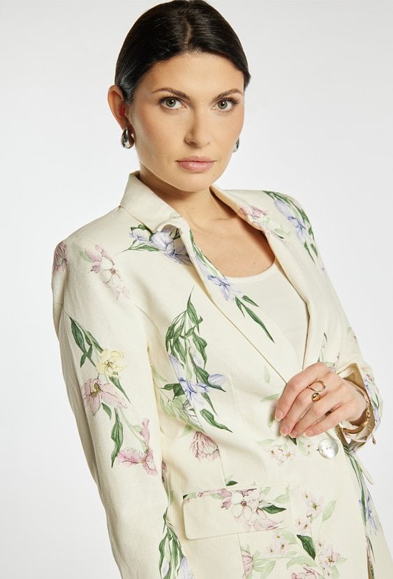 Wzorzysta marynarka damska