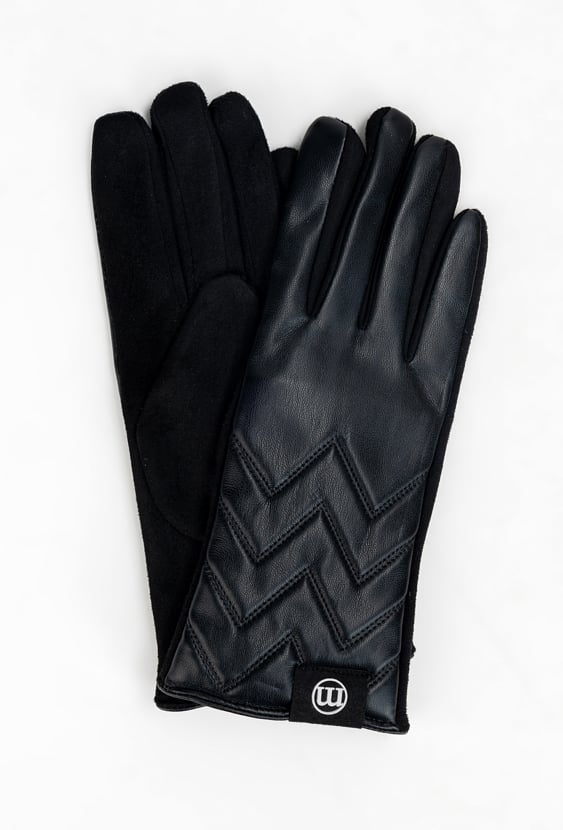 Rękawiczki z ozdobnym szyciem