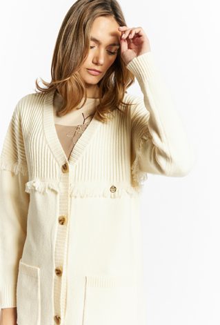 Zapinany sweter na guziki