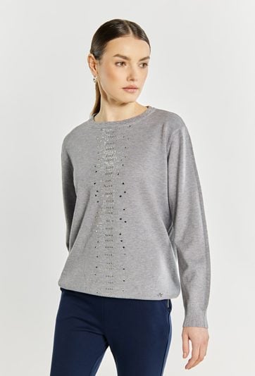 Sweter damski z dżetami