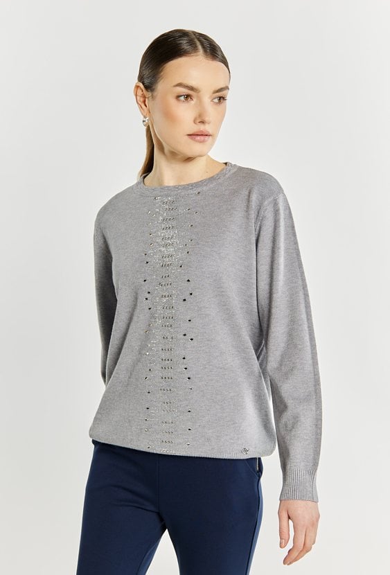 Sweter damski z dżetami