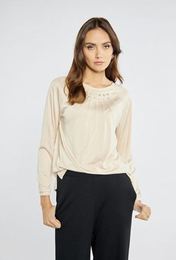 Bluzka z połyskującymi detalami