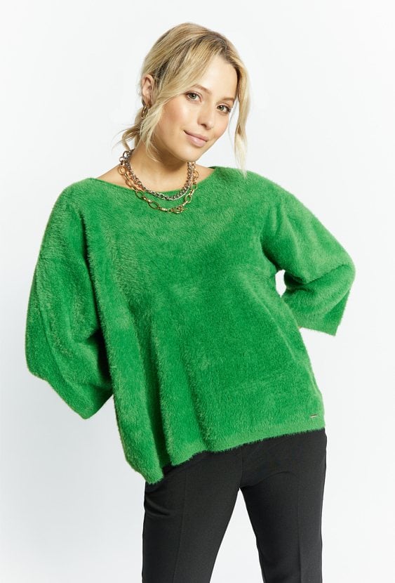 Sweter damski z krótkim włosiem