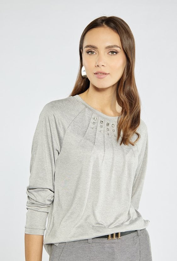 Bluzka z połyskującymi detalami