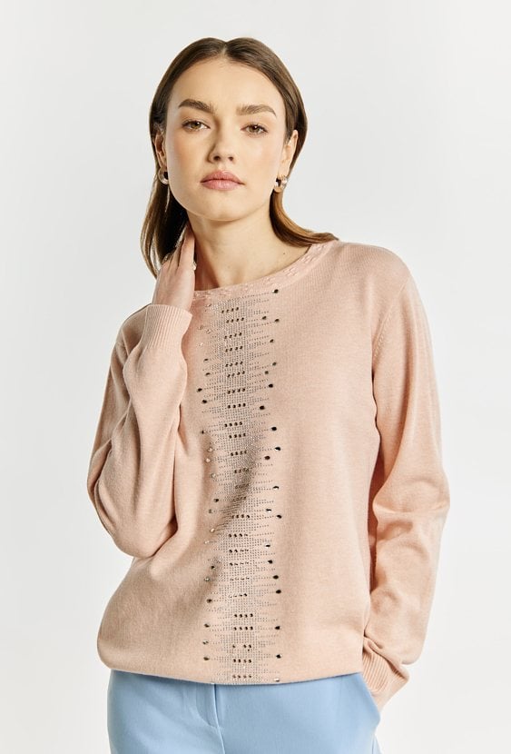 Sweter damski z dżetami