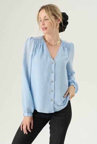 Stylowa bluzka z długim rękawem