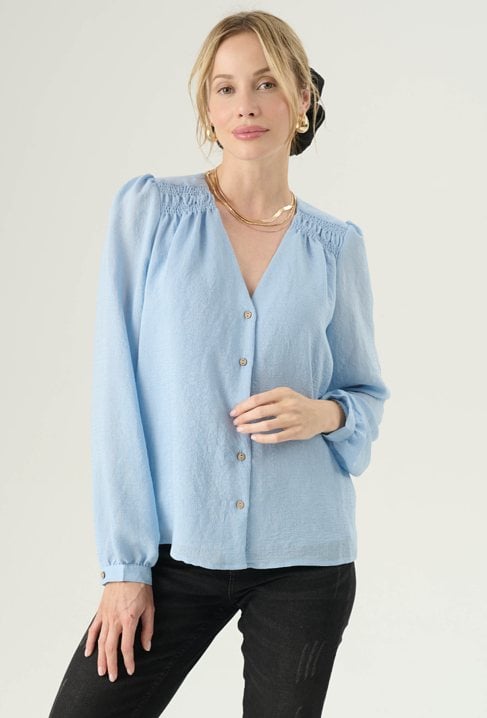 Stylowa bluzka z długim rękawem