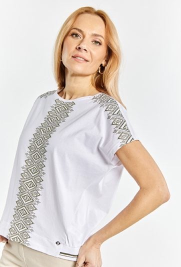 T-shirt damski z krótkim rękawem
