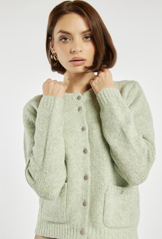 Rozpinany sweter damski