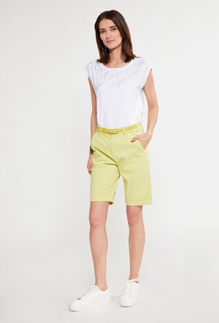 Bawełniane szorty z paskiem