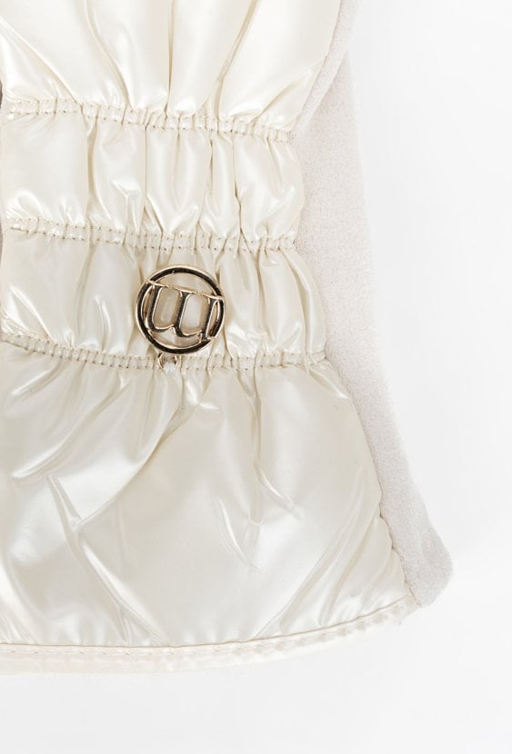 Połyskujące rękawiczki damskie