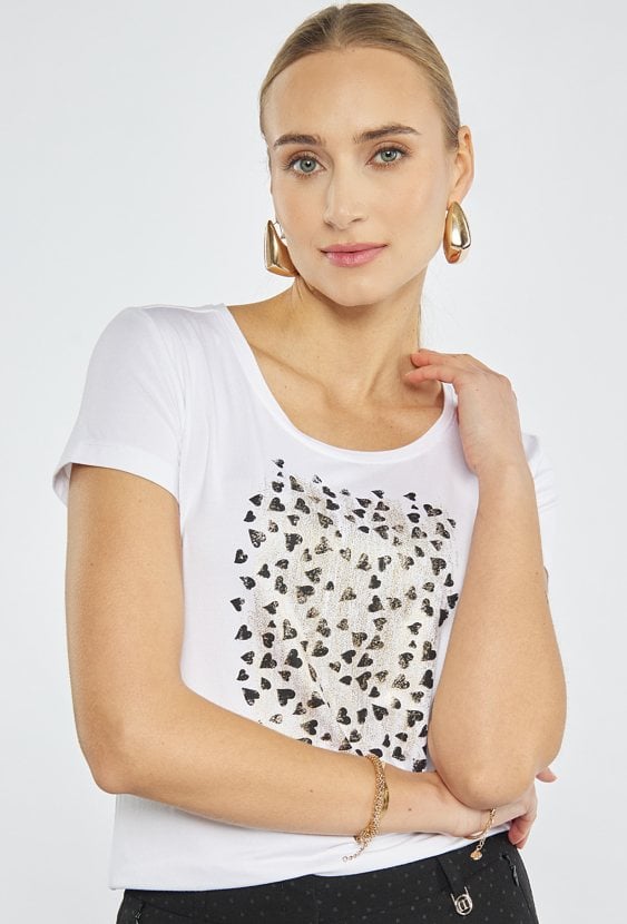 T-shirt z serduszkami