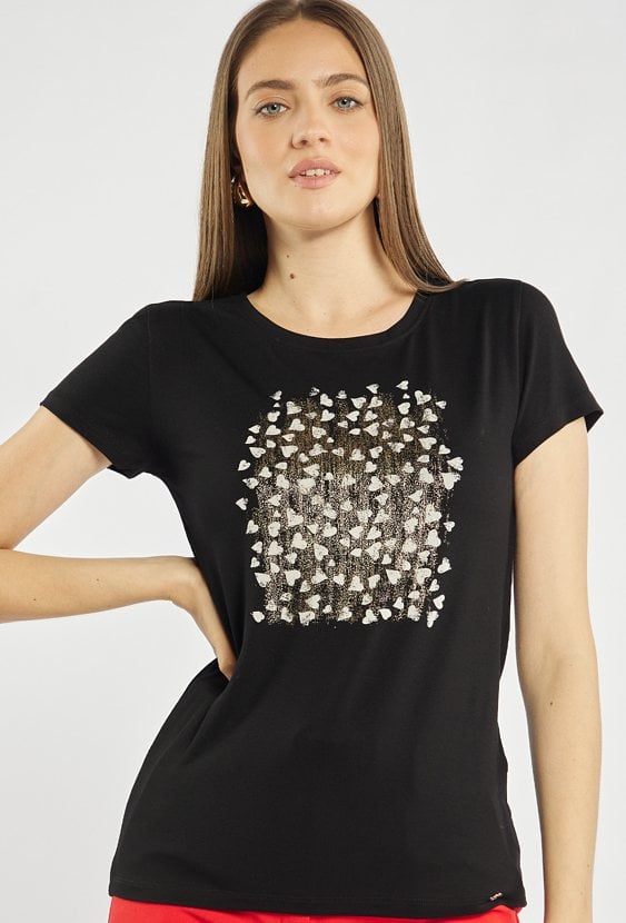 T-shirt z serduszkami