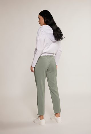 Materiałowe spodnie z wiskozy