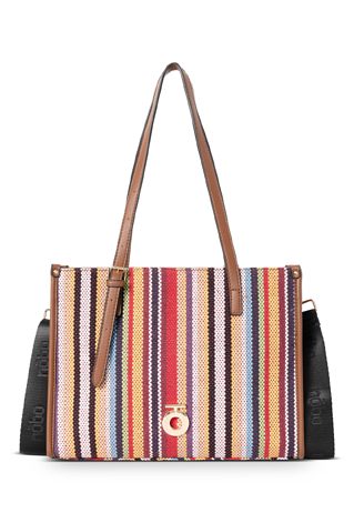 Letnia shopperka Nobo z plecionką