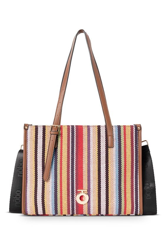 Letnia shopperka Nobo z plecionką