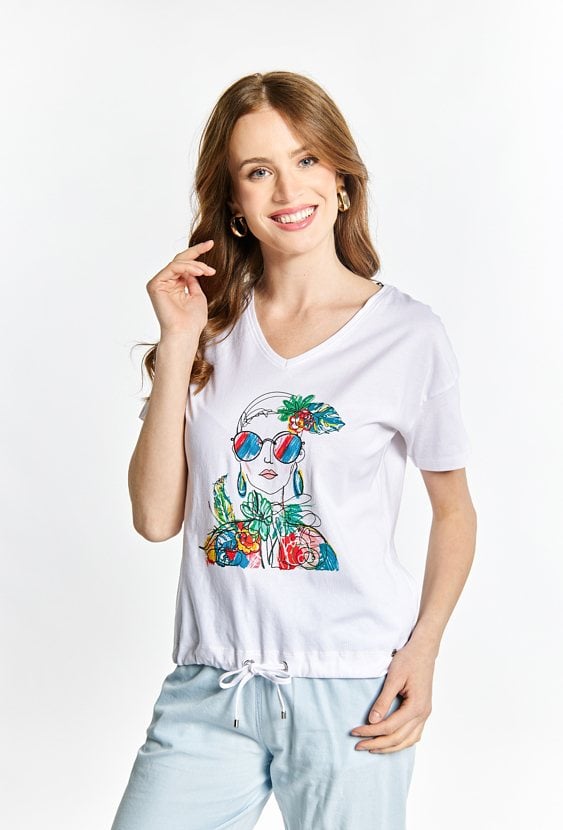 T-shirt damski z krótkim rękawem