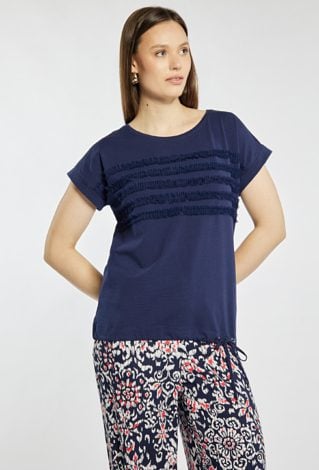 T-shirt damski z bawełny