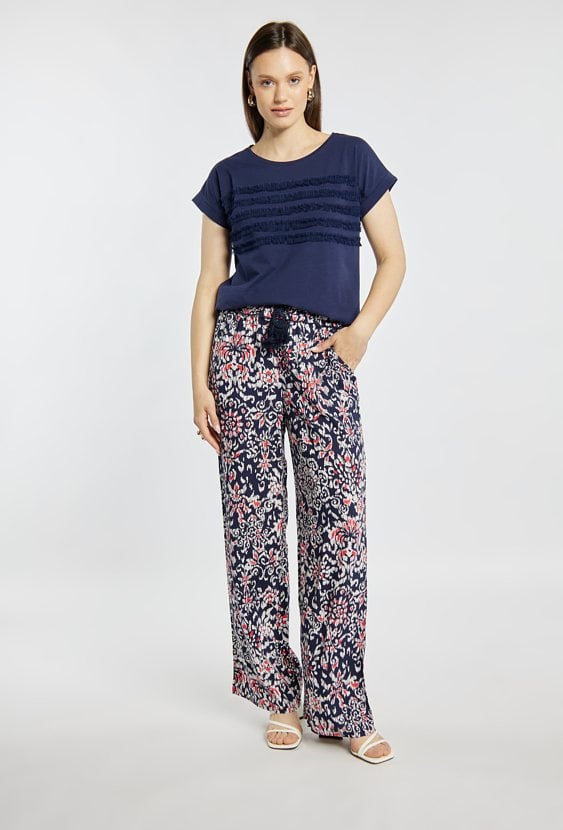 T-shirt damski z bawełny