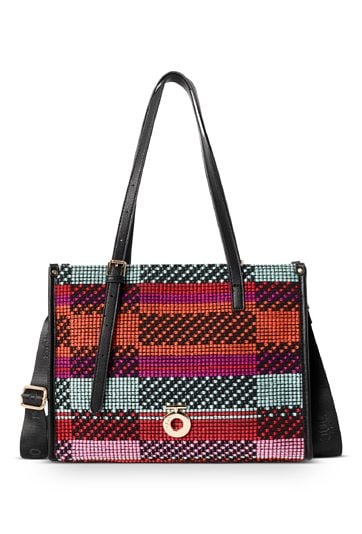 Letnia shopperka Nobo z plecionką