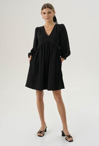 Czarna oversizowa sukienka