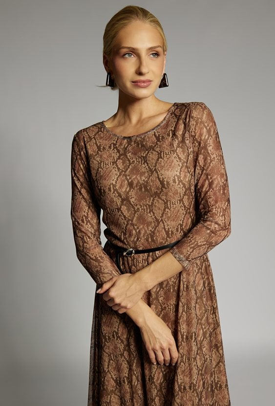 Wzorzysta sukienka