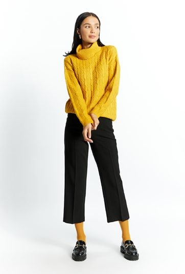 Sweter damski z domieszką wełny